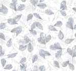 蓝白叶片图案纹理背景