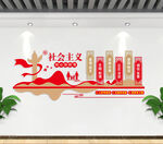社会主义核心价值观背景墙