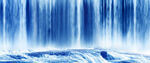 高清蓝色瀑布