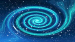 蓝色星空漩涡