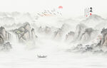 水墨山水画