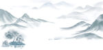 水墨山