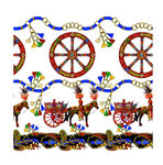 复古马车车轮装饰图案