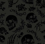 骷髅玫瑰暗黑风图案背景