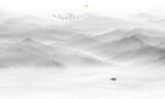 水墨远山