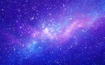 蓝紫星空宇宙背景