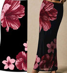 花卉图案女士长裙展示