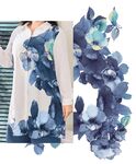 蓝调花卉图案服饰设计