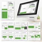 绿色系企业宣传册设计模板