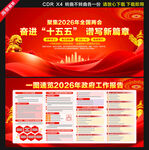2026年政府工作报告展板