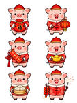 可爱生肖猪贺岁形象集合