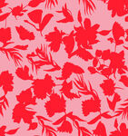 粉色底红色花卉图案纹理