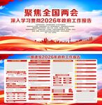 2026年政府工作报告宣传展板
