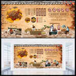 铁锅炖大鹅展板