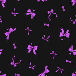 紫色蝴蝶结黑色背景图案