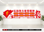 弘扬伟大建党精神文化墙