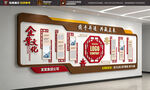 中式长廊企业文化墙