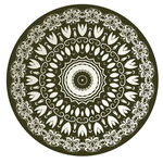 圆形古典创意花纹