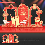 高考拍照框高考美陈