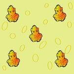 小黄鸭图案背景纹理