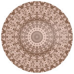 复古花纹圆形装饰图案