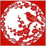 国潮喜上眉梢木雕设计