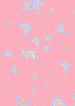 粉色背景蝴蝶图案纹理
