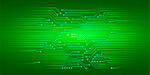 科技感绿色电路板背景