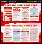 政绩观学习教育展板