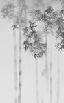 水墨竹子 竹影装饰画