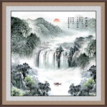 源远流长山水画