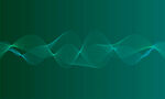 蓝绿渐变动感线条背景图