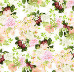 花卉水彩图案背景