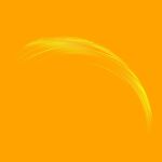 橙黄色笔触弧形图案