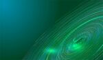 梦幻绿蓝渐变螺旋光影