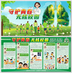 守护青春无核校园结核病展板