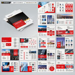 红色企业宣传册