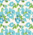 蓝色花卉图案背景设计