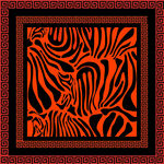 复古斑马纹