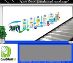 企业楼道文化墙  