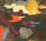 抽象色彩构成的艺术画作