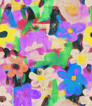 缤纷多彩手绘花卉图案