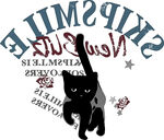 黑猫于复古文字间漫步