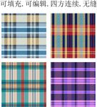 彩色格子图案   经典格纹面料