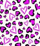 粉色心形图案背景