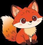 矢量可爱小狐狸可编辑