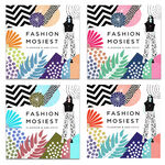 多彩几何图案海报时尚背景设计