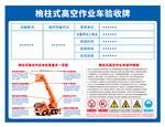 桅柱式高空作业车验收牌操作规程