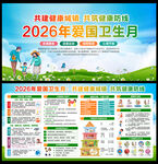 2026年爱国卫生月展板