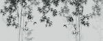 水墨竹林